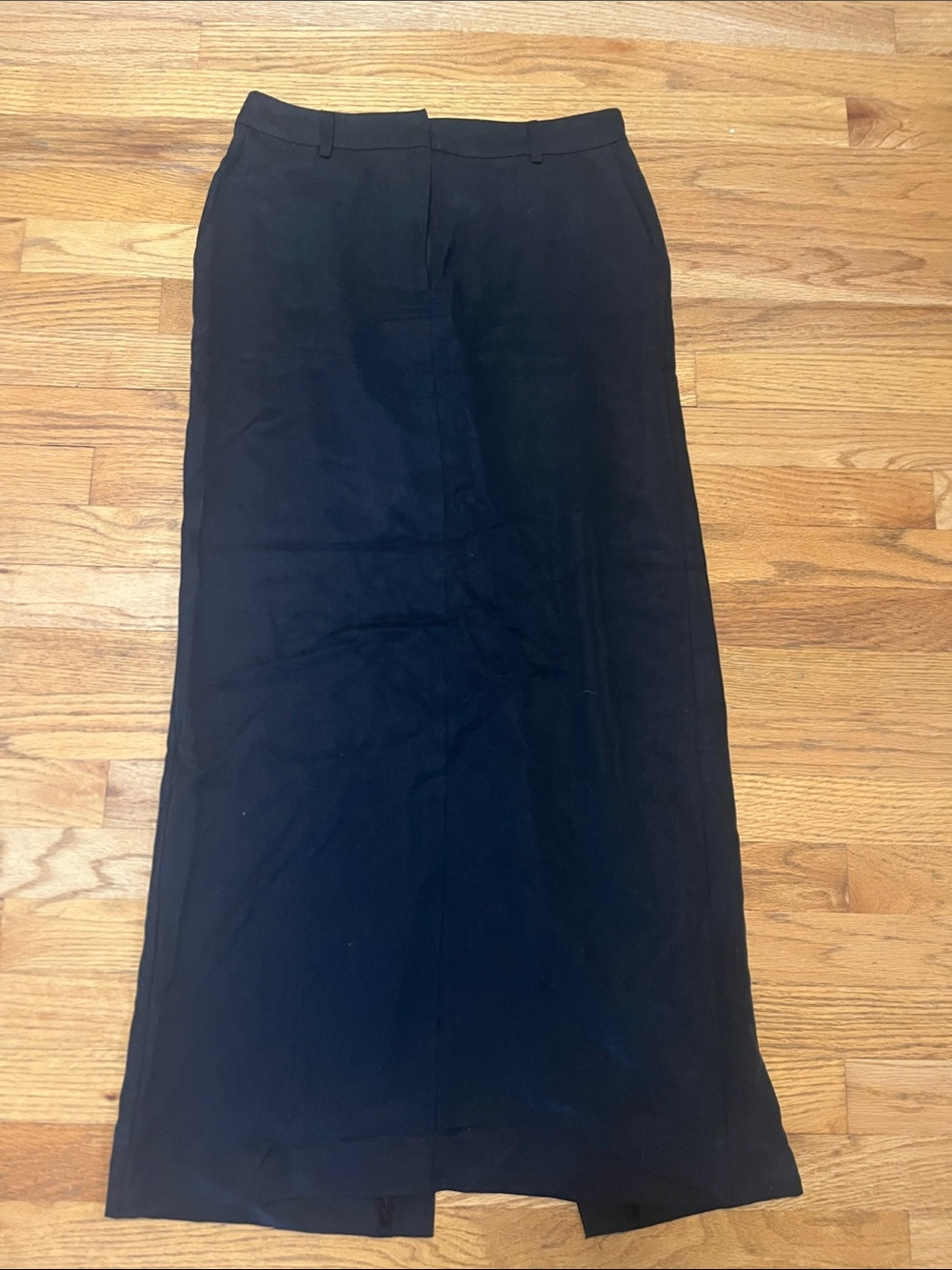 Reformation Black Maxi Skirt with Clean Waistband 4